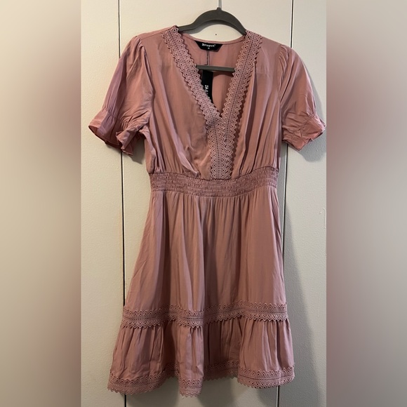 🆕 NEW ALLEGRA K DRESS (xs) pink/blush - Picture 2 of 9